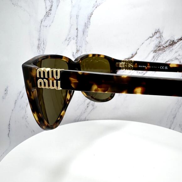 New MIU MIU Sunglasses Aviator Pilot Brown Honey Havana Tortoise main image 6